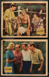 1w960 STRAIGHT, PLACE & SHOW 2 LCs 1938 The Ritz Brothers in Damon Runyon gambling comedy!