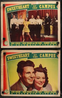 1w967 SWEETHEART OF THE CAMPUS 2 LCs 1941 great images of Ozzie & Harriet, cool big band image!