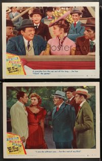 1w969 TAKE ME OUT TO THE BALL GAME 2 LCs 1949 Esther Williams, Gene Kelly, Arnold, baseball!