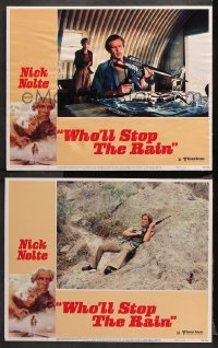 1w992 WHO'LL STOP THE RAIN 2 LCs 1978 cool images of Nick Nolte & Tuesday Weld!