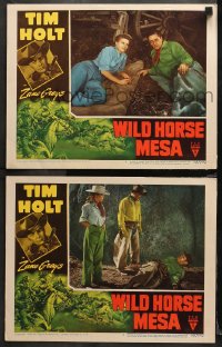1w993 WILD HORSE MESA 2 LCs 1948 great images of Tim Holt, Nan Leslie, from Zane Grey Novel!