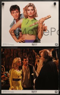 1w066 BUFFY THE VAMPIRE SLAYER 8 color 11x14 stills 1992 great image of Kristy Swanson & Luke Perry!