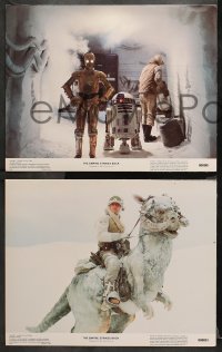 1w575 EMPIRE STRIKES BACK 4 color 11x14 stills 1980 George Lucas classic, great images with slugs!