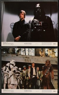 1w478 RETURN OF THE JEDI 6 color 11x14 stills 1983 Darth Vader, Luke, Leia, Han, Chewbacca, w/slugs!