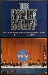 1w424 RIGHT STUFF 7 color 10.75x14 to 11x14 stills 1983 Ed Harris, Dennis Quaid, 1st NASA astronauts!
