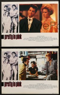 1w532 PRETTY IN PINK 5 English LCs 1986 great images of Molly Ringwald, Andrew McCarthy & Jon Cryer!