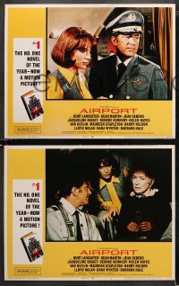 1w030 AIRPORT 8 int'l LCs 1970 Jean Seberg, Burt Lancaster, George Kennedy & more!