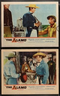 1w494 ALAMO 5 LCs 1960 cowboy western images of John Wayne, Laurence Harvey & Richard Widmark!