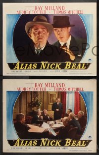 1w673 ALIAS NICK BEAL 3 LCs 1949 Thomas Mitchell has made Faustian deal with Ray Milland!