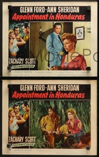1w040 APPOINTMENT IN HONDURAS 8 LCs 1953 Jacques Tourneur, images of sexy Ann Sheridan & Glenn Ford!