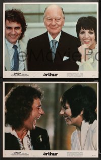 1w042 ARTHUR 8 LCs 1981 wacky alcoholic Dudley Moore, Liza Minnelli, John Gielgud!