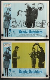 1w048 BAND OF OUTSIDERS 8 LCs 1966 Jean-Luc Godard's Bande a Part, Anna Karina, Claude Brasseur