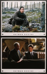 1w015 BATMAN BEGINS 9 LCs 2005 Christian Bale as the Caped Crusader, Katie Holmes, Michael Caine!