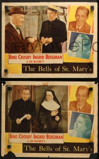 1w397 BELLS OF ST. MARY'S 7 LCs 1946 Ingrid Bergman & Bing Crosby, directed by Leo McCarey!