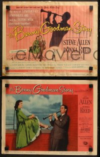 1w055 BENNY GOODMAN STORY 8 LCs 1956 Steve Allen as in the title role, big bands!