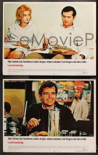 1w076 CARNAL KNOWLEDGE 8 LCs 1971 Jack Nicholson, Candice Bergen, Art Garfunkel, sexy Ann-Margret!