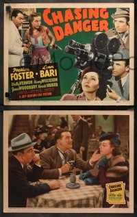 1w079 CHASING DANGER 8 LCs 1939 newsreel cameraman Preston Foster covers Arab rebellion!