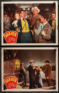 1w503 DAKOTA 5 LCs 1945 John Wayne, Ona Munson & Walter Brennan in a spectacle of the West!