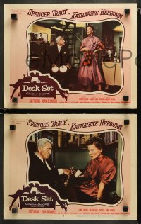 1w504 DESK SET 5 LCs 1957 great images of Spencer Tracy & Katharine Hepburn!