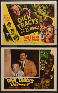 1w104 DICK TRACY'S DILEMMA 8 LCs 1947 Byrd in title role, Lambert as The Claw, rare complete set!