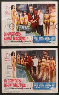 1w703 DR. GOLDFOOT & THE BIKINI MACHINE 3 LCs 1965 Vincent Price, babes with kiss & kill buttons!