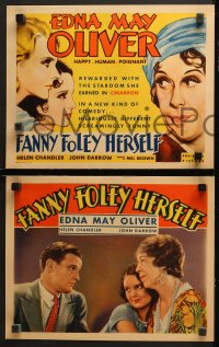 1w120 FANNY FOLEY HERSELF 8 LCs 1931 Edna May Oliver in the title role, Chandler, rare complete set!