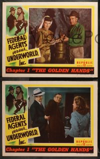 1w509 FEDERAL AGENTS VS UNDERWORLD INC 5 chapter 1 LCs 1948 Kirk Alyn & Barcroft, The Golden Hands!