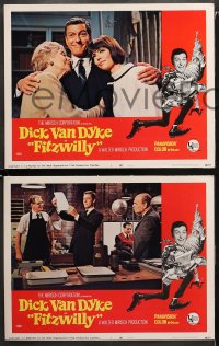 1w129 FITZWILLY 8 LCs 1968 great images of Dick Van Dyke & sexy Barbara Feldon, romantic comedy!