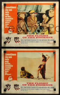 1w510 FLIGHT OF THE PHOENIX 5 LCs 1966 Robert Aldrich, James Stewart, Ernest Borgnine, Peter Finch!