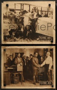 1w463 FLYING ACE 6 LCs 1926 cool all-black aviation thriller, Lawrence Criner, Kathryn Boyd!