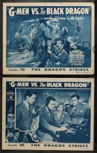 1w144 G-MEN VS. THE BLACK DRAGON 8 chapter 10 LCs 1943 Rod Cameron, The Dragon Strikes, serial!