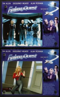 1w146 GALAXY QUEST 8 LCs 1999 great images of Tim Allen, Sigourney Weaver, Star Trek sci-fi spoof!