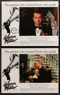 1w151 GLENN MILLER STORY 8 LCs R1985 James Stewart in the title role playing trumpet, June Allyson!