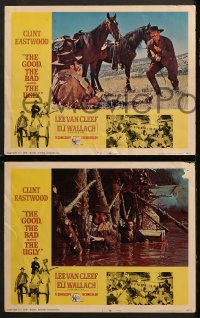 1w465 GOOD, THE BAD & THE UGLY 6 LCs 1968 great images of Clint Eastwood, Eli Wallach, Leone classic!