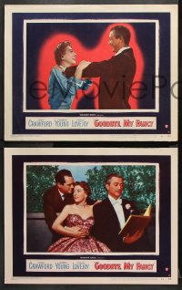 1w714 GOODBYE MY FANCY 3 LCs 1951 gorgeous Joan Crawford, Robert Young, Rule, Frank Lovejoy!