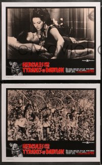 1w519 HERCULES & THE TYRANTS OF BABYLON 5 LCs 1964 Peter Lupus as Rock Stevens, sexy Helga Line!