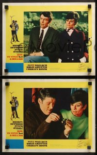1w174 HOW TO STEAL A MILLION 8 LCs 1966 art of sexy Audrey Hepburn & Peter O'Toole by McGinnis!