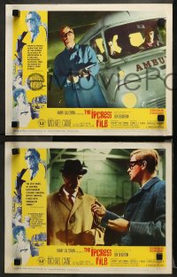 1w720 IPCRESS FILE 3 LCs 1965 great images of Michael Caine in the spy story of the century!