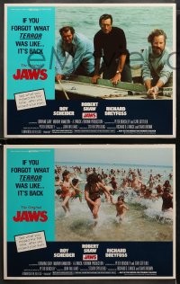 1w588 JAWS 4 LCs R1979 Roy Scheider, Robert Shaw, Richard Dreyfuss, Spielberg's shark classic!