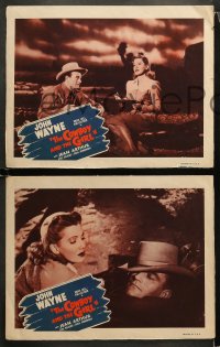 1w591 LADY TAKES A CHANCE 4 LCs R1954 Jean Arthur moves west and falls in love with John Wayne!