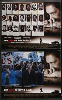 1w202 LIFE OF DAVID GALE 8 LCs 2003 Kevin Spacey, Kate Winslet, Laura Linney, Gabriel Mann!