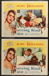 1w740 MARRYING KIND 3 LCs 1952 pretty bride Judy Holliday, Aldo Ray, directed by George Cukor!