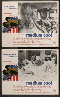 1w222 MEDIUM COOL 8 int'l LCs 1969 Haskell Wexler's 1960s counter-culture classic, Robert Forster!