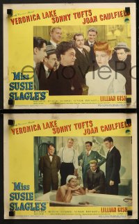 1w415 MISS SUSIE SLAGLE'S 7 LCs 1946 Joan Caulfield, Sonny Tufts, Lillian Gish, sexy Veronia Lake!