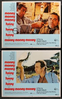 1w228 MONEY MONEY MONEY 8 LCs 1973 Claude Lelouch directed, Lino Ventura, Jacques Brel!