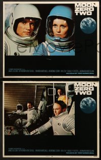 1w231 MOON ZERO TWO 8 LCs 1969 the first moon western, cool image of astronauts in space!