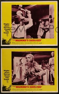 1w529 MUMMY'S SHROUD 5 LCs 1967 Hammer horror, beware the beat of the cloth-wrapped feet!