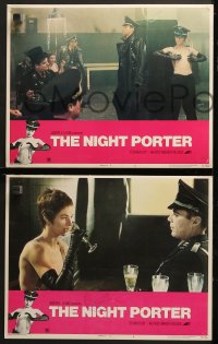 1w240 NIGHT PORTER 8 LCs 1975 Cavani's Il Portiere di notte, Dirk Bogarde, Charlotte Rampling!