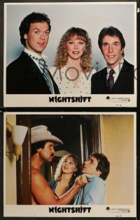 1w241 NIGHT SHIFT 8 LCs 1982 great images of Michael Keaton, Henry Winkler, Shelley Long!