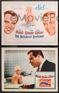 1w245 NOTORIOUS LANDLADY 8 LCs 1962 great images of sexy Kim Novak, Jack Lemmon & Fred Astaire!